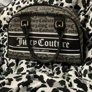 Juicy Couture Black and Gray Handbag